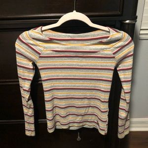 a stripe shirt